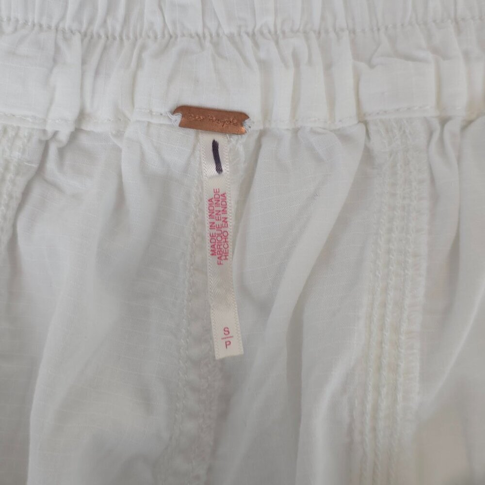 Free People Marbella Crop Harem Pants Optic White Small - Picture 9 of 11